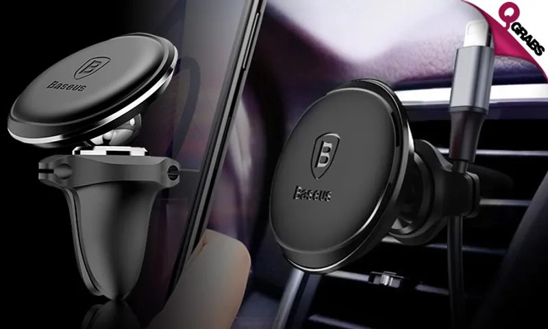 Car Vent Magnetic Phone & Cable Holder!